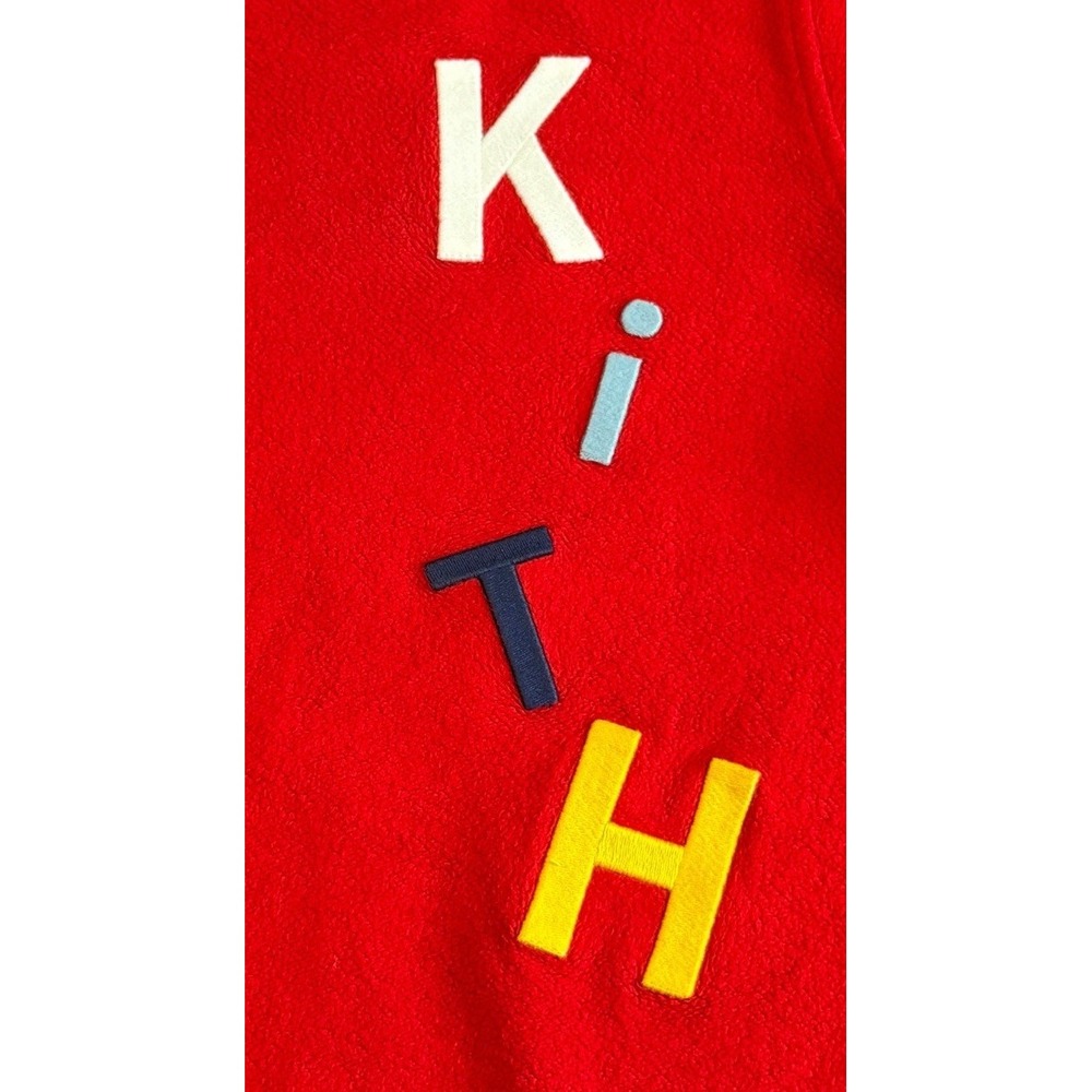 Kith Youth Red Hoodie Size 7 Rare And Cool Vintage Vibe Y2K Streetwear